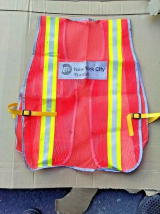 Rare Obsolete Nyc Mta Lirr Subway Transit York Safety Vest