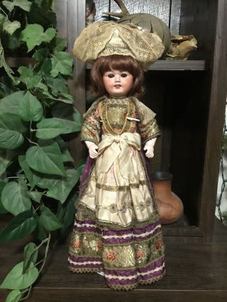 Rare Character 246 Antique French Doll SFBJ 4 Laughing Jumeau Cabinet 13 