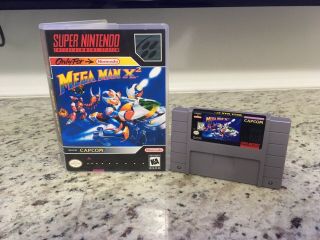 Rare Authentic Snes Game Mega Man X2,  Case