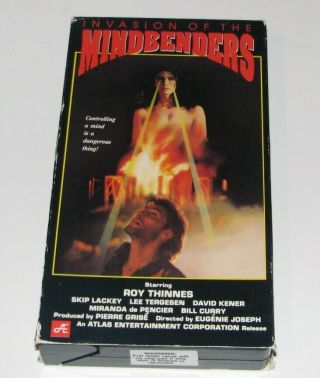 Invasion Of The Mindbeners (vhs,  1992,  Atlas Video) Rare Oop Htf Zombie Horror