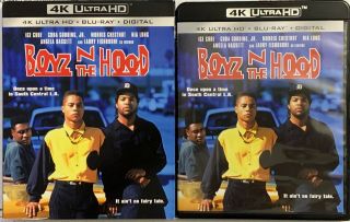 Boys In The Hood 4k Ultra Hd Blu Ray 2 Disc Set,  Rare Oop Slipcover Buy It Now