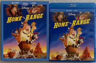 Disney Home On The Range Blu Ray Dvd 2 Disc Set,  Very Rare Oop Slipcover Sleeve
