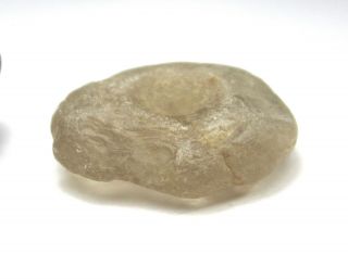 Rare Ancient Crystal Rock Quartz Mali Disk Bead 9mm X 26mm