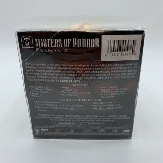 Masters of Horror Season 2 DVD Skull Box Set Limited Edition RARE 3