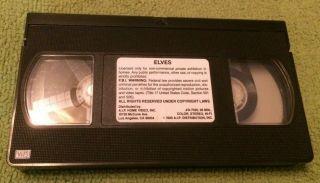 Elves Vhs Horror Aip Video 1989 Dan Haggerty Rare Collectible