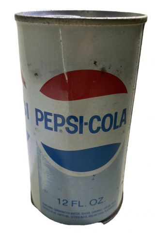 Pepsi Cola Can Never Filled 12 Oz RARE Authentic Soda Collectible 3