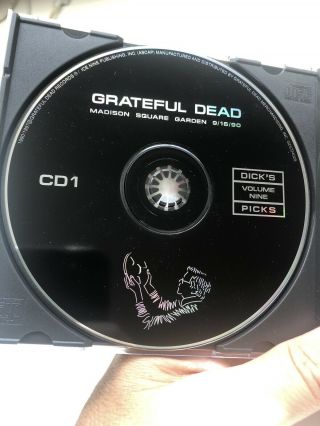 Grateful Dead: Dick ' s Picks Volume 9,  MSG York NY NYC 9/16/90 3 CD GDCD Rare 3