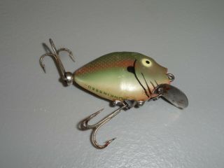 Vintage Fishing Lure Heddon Punkinseed Spook 9630 Shad Scale Circa 1950 - 76