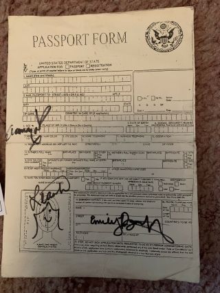 Rare Miss Saigon Broadway 2017 Passport Papers Prop Autographed Eva Noblezada