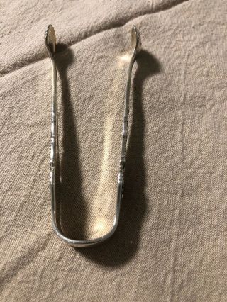 Vintage Sterling Reed And Barton Shell Pattern Sugar Tongs American Made