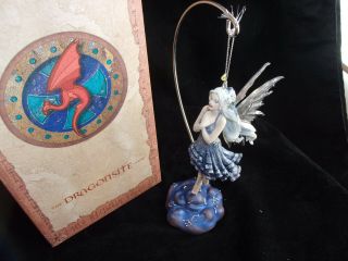 Rare Dragonsite,  Blue Nocturne Fairy W/stand By Nene Thomas,  Box&packing.