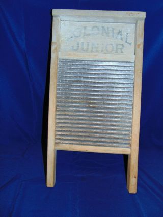 Rare Antique Washerboard National Washerboard Co.  1076 Colonial Junior
