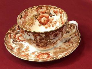 Vintage Fenton Victorian Radfords Bone China Floral Tea Cup & Saucer England P/o