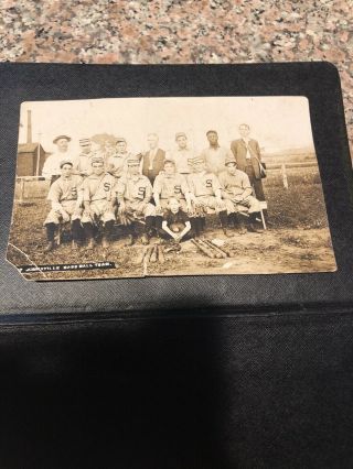 Rare 1920’s Baseball Team Photo Postcard St Johnsville Ny Negro 3.  5x5.  5”