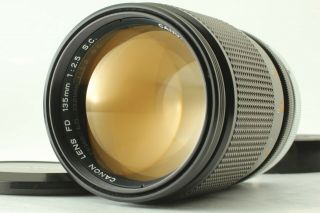 [rare " O " Lens Near Mint] Canon Fd 135mm F2.  5 S.  C.  From Japan 43