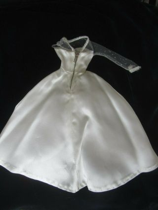 VINTAGE MOD BARBIE BRIDE WHITE DRESS 1698 - HTF - SOME TLC 2