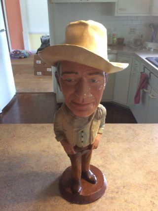 Vintage John Wayne “the Duke” 1979 Rare Esco Chalkware Statue