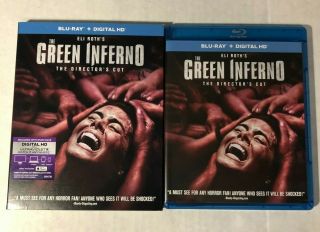 The Green Inferno (blu - Ray,  2016) Eli Roth With Slipcover Rare Horror