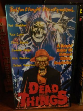Dead Things Rare Vhs 1996 Asylum Home Video Early Release Horror Todd Sheets