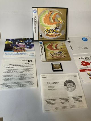 Pokemon: Heartgold Version (nintendo Ds,  2010) Complete - Authentic - Rare