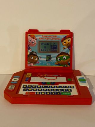 Superwhy Duper Computer Touch & Learn Touch Screen Laptop Why Rare