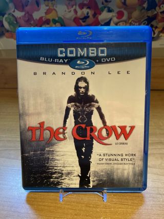 The Crow (blu - Ray Disc,  1994) Brandon Lee Ernie Hudson Oop Rare