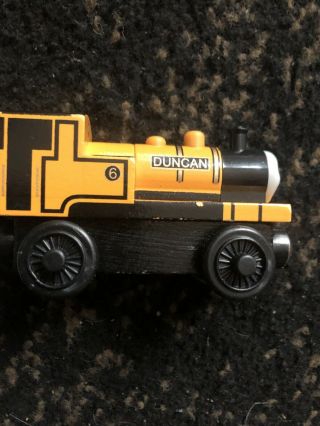 Duncan,  Rare Retired Thomas The Train 2003 Wooden Learning Curve