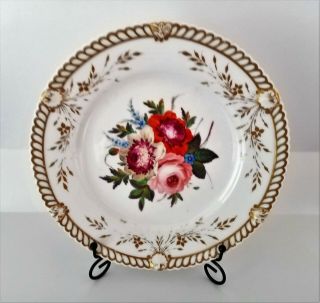 A Fine Antique Chamberlain Worcester Cabinet Plate C1810