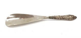 Antique Hallmarked Sterling Silver Handle Shoe Horn Chester 1900 Deakin - S31