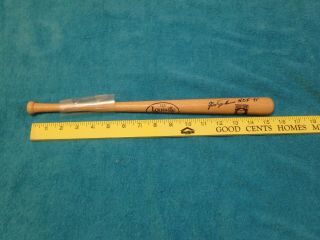 Hank Aaron Hall Of Fame Signed Louisville Slugger Mini Baseball Bat (rare)