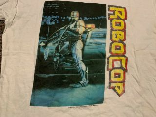 ROBOCOP ultra - rare 1987 official vintage movie promo t - shirt Adult XL thin 80s 2