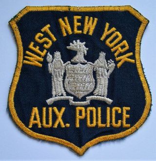 Htf Rare Old West York Nj Auxiliary Police Patch