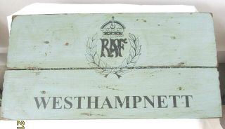 Very Rare Raf Westhampnett Wooden Panel Ww2 Sir Douglas Bader Battle Of Britain