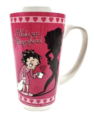 Rare Betty Boop Wake Up Sleepyhead Mug Ceramic Mug Cup Universal Studios Island