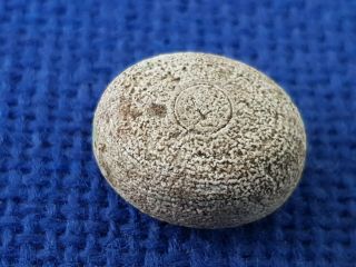 VR.  Viking stone gaming piece with rare design.  L108a 2