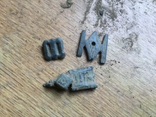 x3 Medieval Bronze Artefacts 14th - 15th Century 2