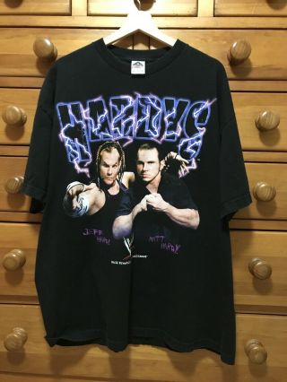 Rare The Hardy Boyz Shirt Vintage Wwf Wwe Wreslting Tee Sz 2xl