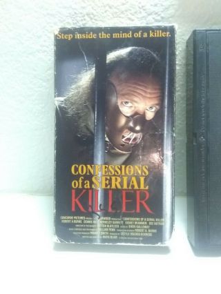 Confessions Of A Serial Killer Vhs Horror Cult Movie Extremely Rare
