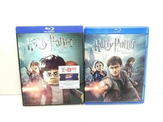Harry Potter Deathly Hallows Part 2 Blu - Ray W/ Rare Lenticular Lego Slipcover