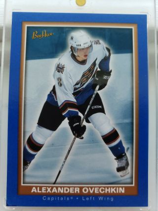 2005 - 06 Beehive Alexander Ovechkin Rookie Card Blue Variation Rare Rc