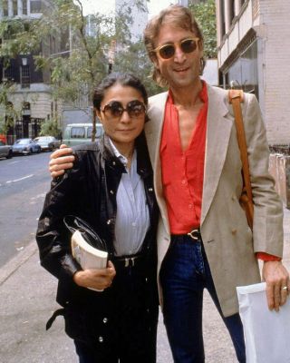 York City John Lennon And Yoko Ono In Nyc Candid Rare Photo 8x10 - - 04