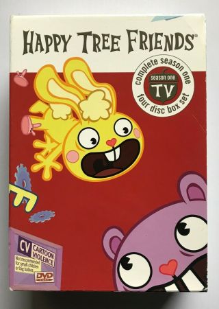 Happy Tree Friends Complete Season One 1 Dvd Box Set 4 - Disc Tv Series Rare Ntsc