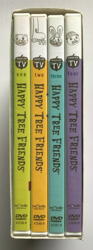 Happy Tree Friends Complete Season One 1 DVD Box Set 4 - Disc TV Series RARE NTSC 2