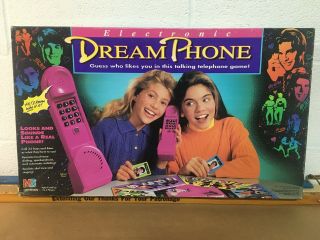 Vintage 1991 Milton Bradley Electronic Dream Phone Board Game Rare Game