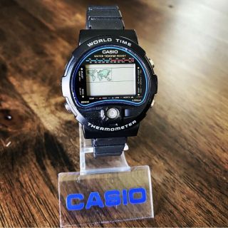 Rare Vintage 1989 Casio Ts - 100 Digital Thermometer Watch Made In Japan Mod 815