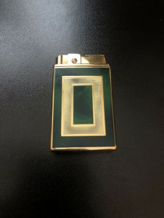 Rare Continental Music Lighter Gold/jade Style - Japanese - Made,