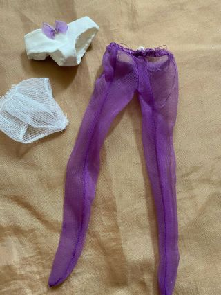 Barbie Doll Tights / Panty Hose / Stockings - Purple - Mod - Vintage 1990 