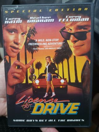 License To Drive (dvd,  2005,  Special Edition) W/ Insert Rare/oop -
