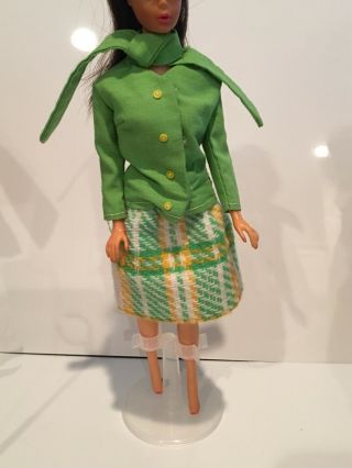Vintage Barbie Clone Premier,  Fab - Lu,  Hong Kong ? Mod Skirt And Top 60 