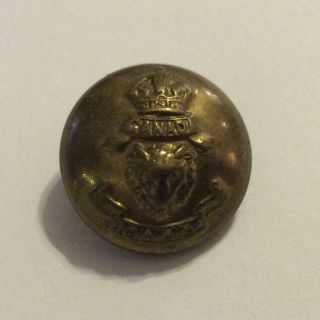 Rare C.  1904 Rnwmp Brass Uniform Button 3/4” North West Mounted Police King Crown